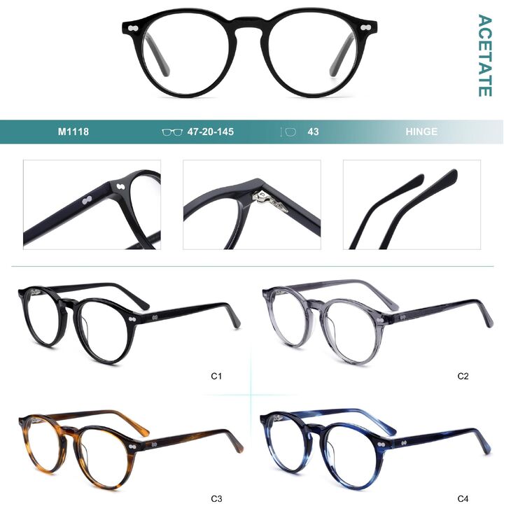 Plastic frames for glasses, acetate material Big City M1115