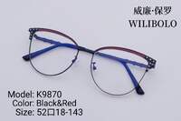Metal ultrathin women's frames with rhinstones Wilibolo K9870