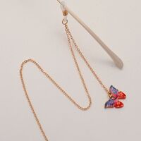 Металлическая нескользящая цепочка золотого цвета, с бабочкой, для очков и масок GL1853
