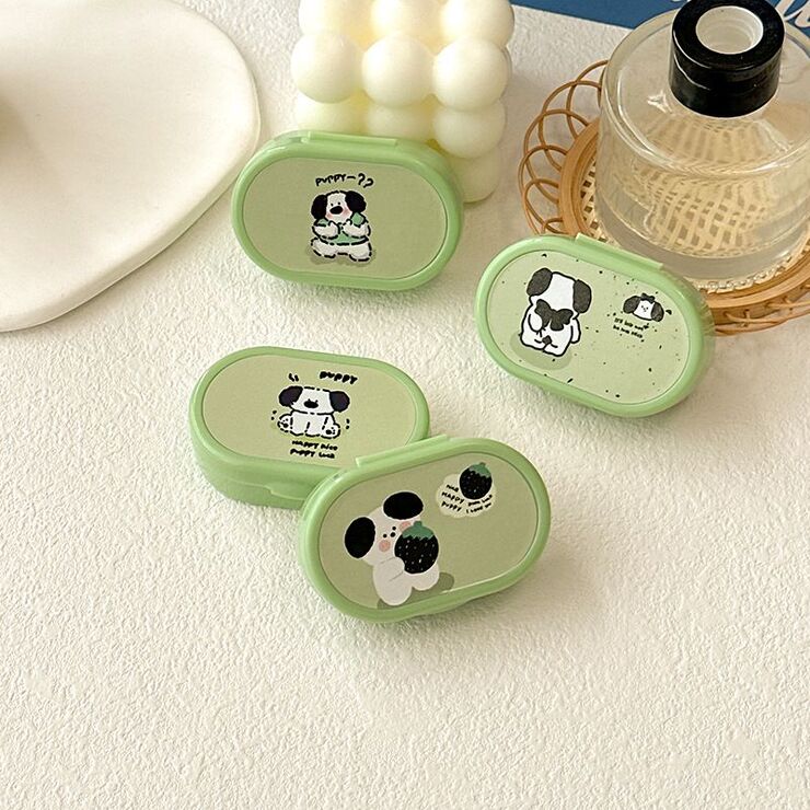 Mini soft contact lens kit  JH881绿盒狗