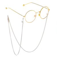 Металлическая нескользящая цепочка, c листом, для очков и масок GL287-2