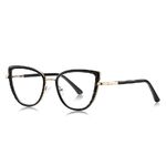 Оправа женская металлическая + пластик TR90, линзы-блюблокеры с защитой от ультрафиолета и синего света More FCS3151