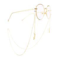 Gold-colored metal non-slip chain, with 