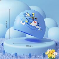 Silicone waterproof swimming cap for kids GJ880-YU