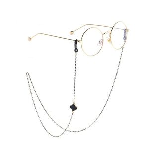 Металлическая нескользящая цепочка c клевером, для очков и масок GL778