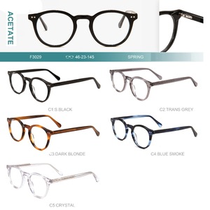 Acetate plastic frames for glasses with spring hinges Big City F3029