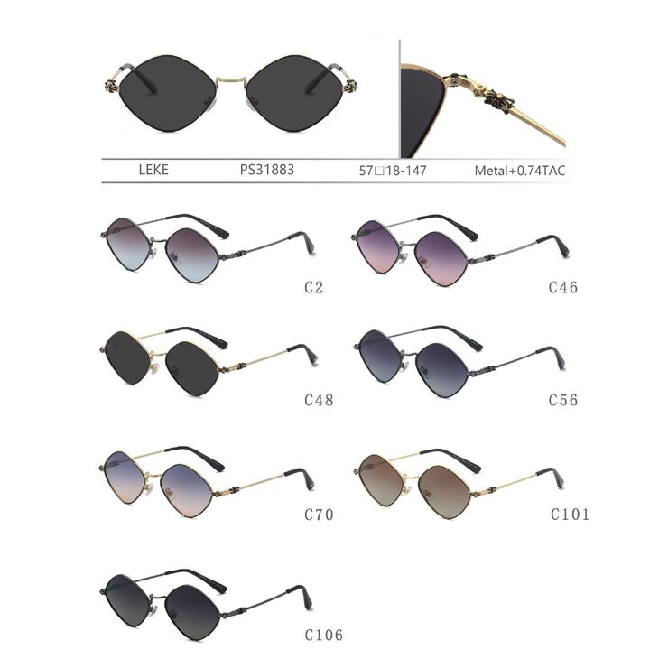 Polarized metal sunglasses for women Leke PS31883