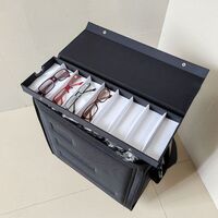 Mobile box (suitcase, trunk, organizer, display case) on wheels for frames and glasses for 108 slots JS-C230401