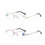 Nylor metal eyeglasses for reading JY1824 with Blue ray cut protection, from +1.00 to +4.00, PD62-64