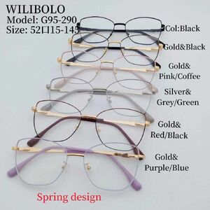 Оправа металлическая ультратонкая женская с флексом Wilibolo G95-290