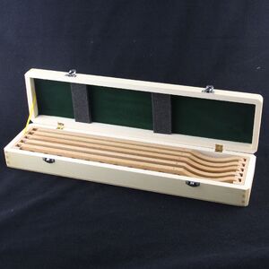 Набор линеек скиаскопических в деревянной коробке RS-4R28W