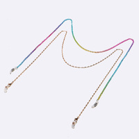 Set of two acrylic glasses chain transparent and shell GM054