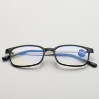 Очки пластиковые для чтения 615 с тонким металлическим заушником и с защитой Blue ray cut, диоптрии от +1.00 до +4.00