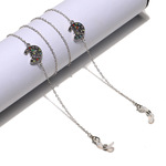 Металлическая цепочка для очков и масок с кулоном цветок GL1185