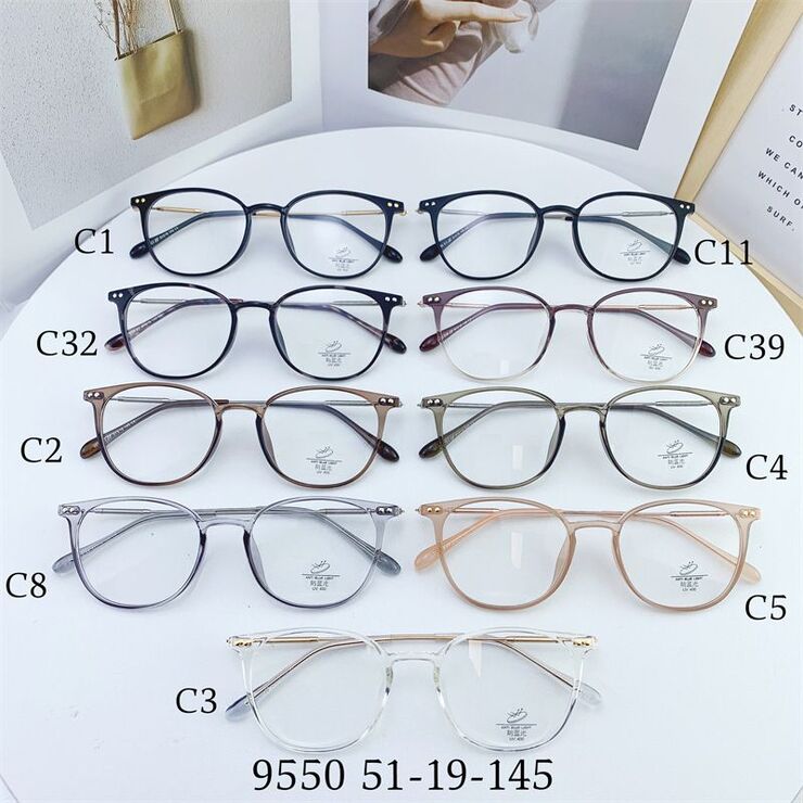 Оправа гибридная, металл + TR90, линзы с Blue Block покрытием SANTA 9550