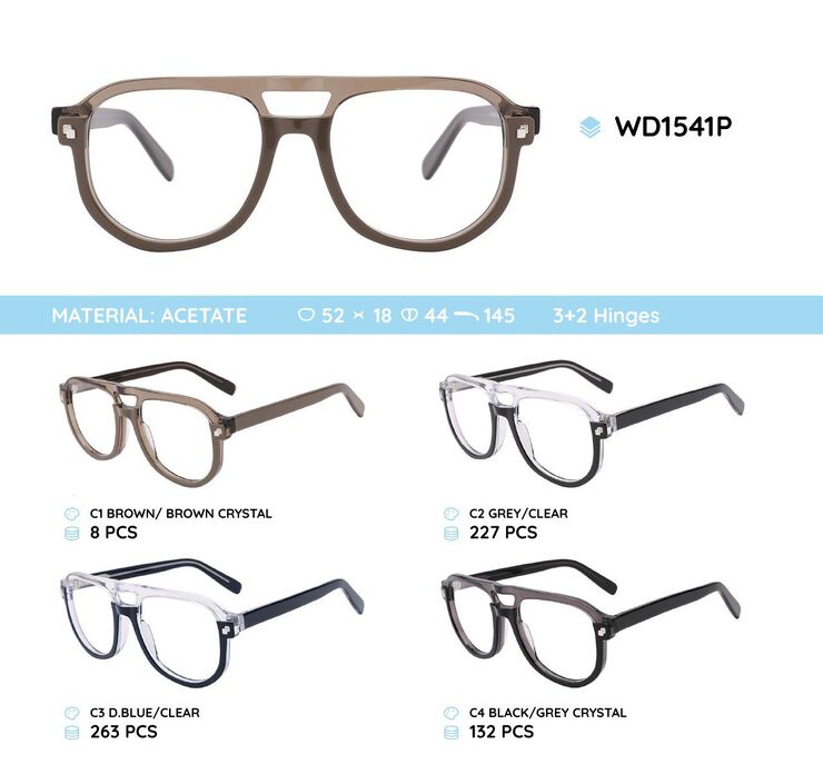 Plastic acetate eyeglasses frame WD1541P
