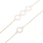 Metal non-slip chain, with round shell, for glasses and masks GL166