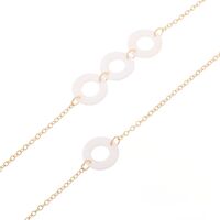 Metal non-slip chain, with round shell, for glasses and masks GL166