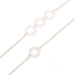 Metal non-slip chain, with round shell, for glasses and masks GL166