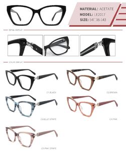 Оправа пластиковая из ацетата с флексом LE2017-DA