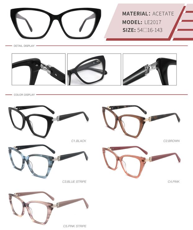 Оправа пластиковая из ацетата с флексом LE2017-DA