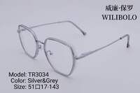 Metal + TR90 ultrathin women's frames with spring hinges Wilibolo TR3034