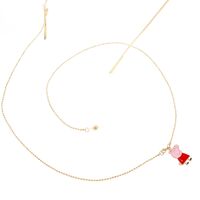 Metal non-slip chain, with Red Pig, for glasses and masks GL257