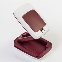 Folding magnifier with universal backlight 7021-XX, dimensions: 52*47 mm, magnification: 3Х