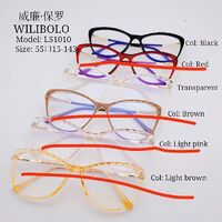Metal + TR90 ultrathin women's frames with spring hinges Wilibolo LS1010