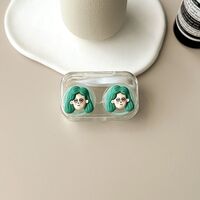 Mini soft contact lens kit retractable W806-04长发人头