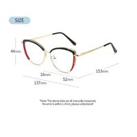 Combined frame glasses with blue light and UV protection 9750-GT
