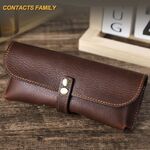 Sunglasses and eyeglasses genuine leather case CF4010