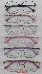 Metal frames for glasses with flex hinges Defile D1254AJ
