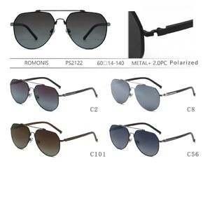Polarized metal sunglasses for men Romonis PS2122-R