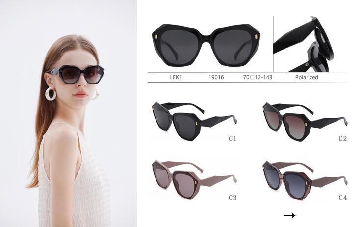 Polarized plastic sunglasses Leke LK19016