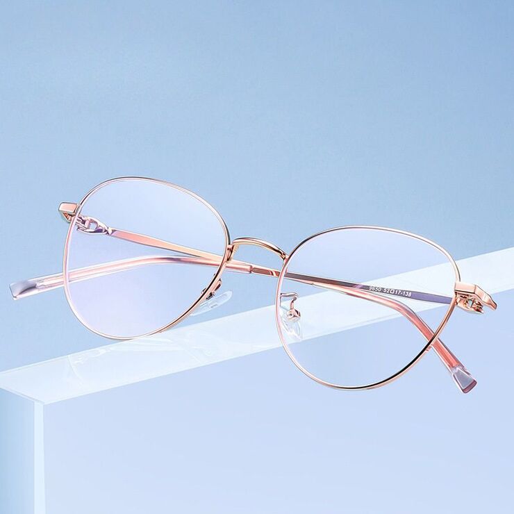 Очки металлические с защитой от синего света 9650-3-GT