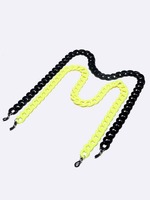 Набор из двух золотых цепочек для очков с жемчугом и листьями GM142