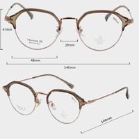 Titanium + plastic TR90 extralight frame with lens Blue Ray Cut MAMO T22037