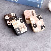 Набор для мягких контактных линз  XY5048黑盒咖盒花图