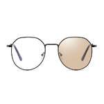 Photochromic metal eyeglasses for reading V6007 with brown lenses, diopters from 0.00 to -6.00, not centered 