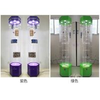 Acrylic floor rotating display stand for glasses, frames, cases and accessories 16006-35, size 160 * 35 * 30 cm