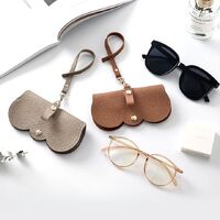 Sunglasses and eyeglasses hard shell case with string Q-48