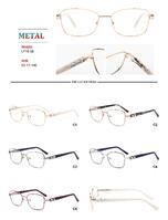 Metal frames for glasses with spring hinges Big City LF1606