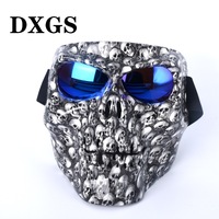 Safety shockproof sports goggles-mask 风镜-骷颅头转印