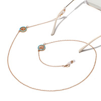 Металлическая цепочка для очков и масок с кулоном 