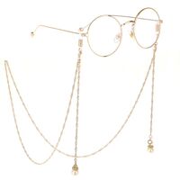 Metal non-slip chain, with pearls, for glasses and masks GL248