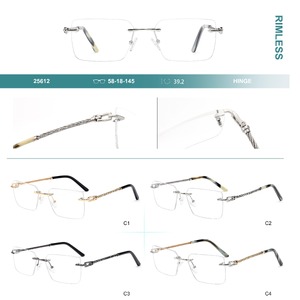 Rimless metal frames for glasses Big City 25612