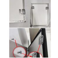 Рекламный щит, ультратонкая светодиодная панель из алюминиевого сплава и закаленного стекла, размер до 80*120 см