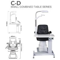 Ophthalmologist workstation, combined table C-D, tabletop 720*430 mm