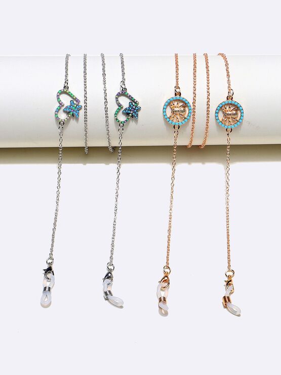 Acrylic glasses chain 2 piece set GM005